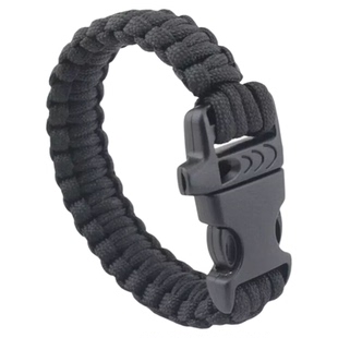 野外伞绳手链手工编织手环户外登山高分贝口哨求救生应急促销手绳