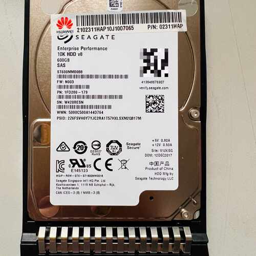 华为02311HAP 600G 10K SAS 2.5寸 1议价