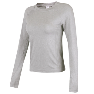 健身女孩修身瑜伽服长袖速干显瘦普拉提训练弹力专业运动上衣秋季