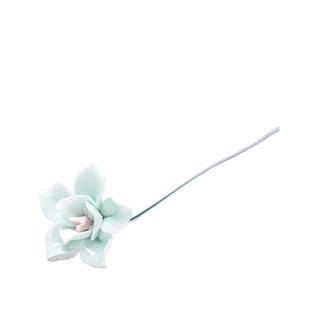 陶瓷手工仿真花荷花玫瑰花景德镇旅游文创纪念礼品客厅卧室装饰品