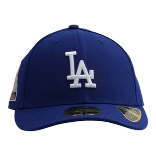 韩国代购NEWERA纽亦华帽子LP5950微弯檐全封闭平沿棒球帽LA宝蓝色