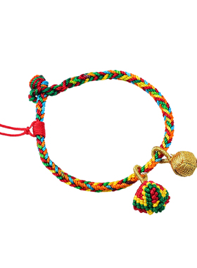 儿童宝宝手工编织五彩绳小粽子