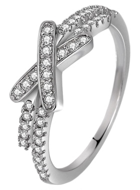 进口新款16号订做钻小众型戒指