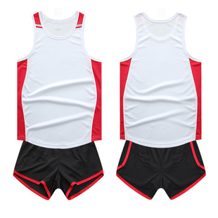 中国队田径服套装男女体育生训练服运动服跑步背心短跑体考比赛服