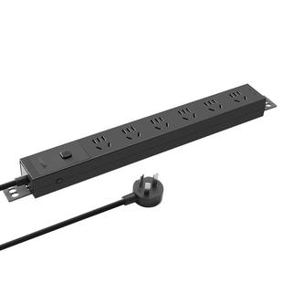 公牛电竞插排pdu机柜插座桌下面隐形排插多功能游戏拖线插板防雷