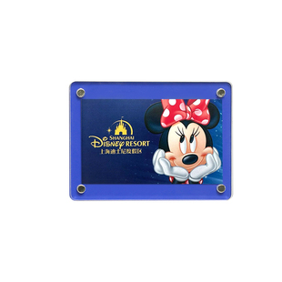 亚克力相框彩色冰箱贴磁吸迪士尼门票diy拍立得3寸小卡创意照片墙