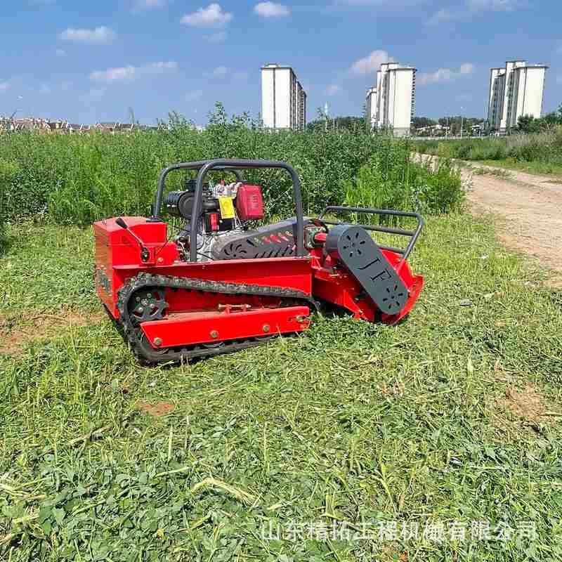 源头工厂柴油款履带割草机 公园球场草坪修剪 农业牧草收割除草机