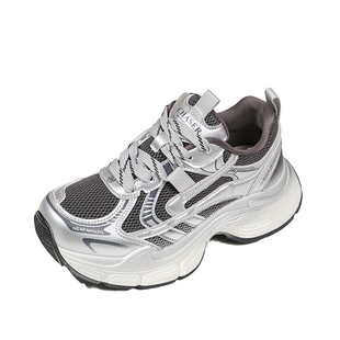 老爹鞋女2026春季新款今年流行爆款超火小个子厚底增高运动休闲鞋