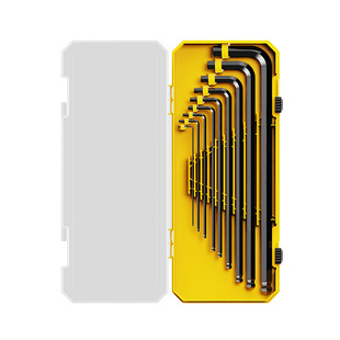 得力内六角扳手套装六角螺丝刀加长小内6角扳手六棱六方匙工具