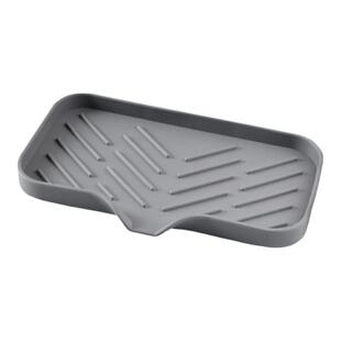 硅胶沥水垫水龙头防溅神器肥皂厨房台面滤水水槽置物垫收纳沥水蓝