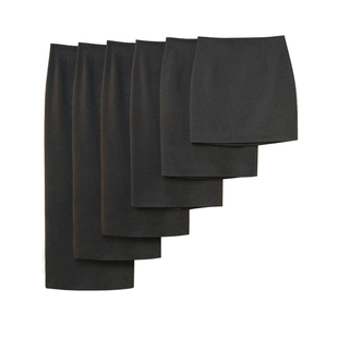 毛呢半身裙2026春秋新款女黑色高腰显瘦冬季半身裙女中长款包臀裙