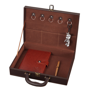 交房箱交房包 房地产  礼品盒钥匙手提箱高档皮质交房盒定制Logo