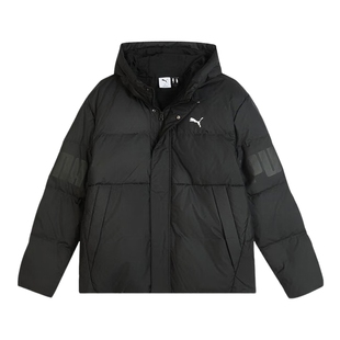 PUMA彪马羽绒服冬季新款男士休闲运动夹克保暖短款外套692812-01