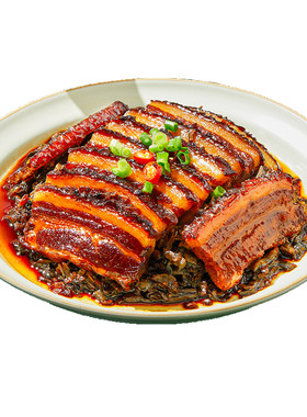 川菜博物馆九大碗梅菜扣肉夹沙肉