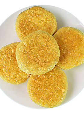 仿真芝麻白糖酥饼模型橱窗摆件