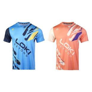 LOKI乒乓球衣服T恤短袖上衣男女款运动透气吸汗比赛训练队服定制