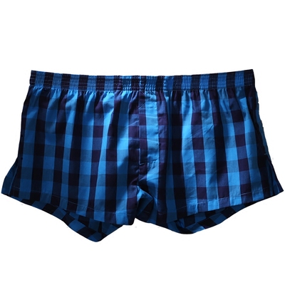 潮款格子,纯棉男士家居短裤