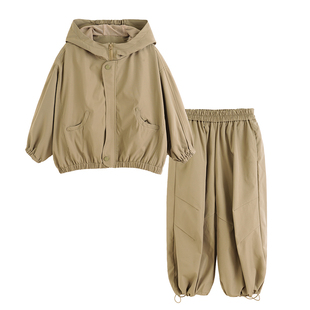 砚台家童装男童山系户外套装2026春季新款中大童防风外套儿童裤子