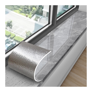 窗台贴纸大理石防水自粘加厚飘窗垫子台面遮丑翻新改造窗台板装饰