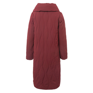 千仞岗羽绒服女中长款冬季商务通勤气质简约连帽加厚Y239033Y