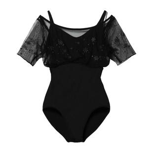 Chacott舞蹈芭蕾体服练功服半袖连体衣女ONWARD