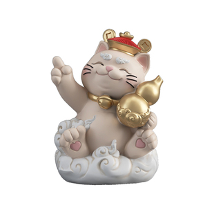 招财猫摆件开店开业礼物客厅家居装饰品收银台前台工艺品乔迁礼品