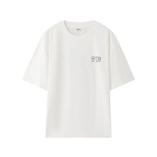 三福2026夏季新款短袖t恤男休闲简约百搭凉感圆领宽松半袖打底衫