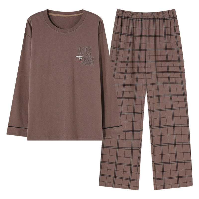 春秋夏冬季男士长袖款大码家居服