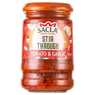蒂安萨克拉香蒜番茄意大利面酱西餐拌面披萨意粉意面酱进口调味料