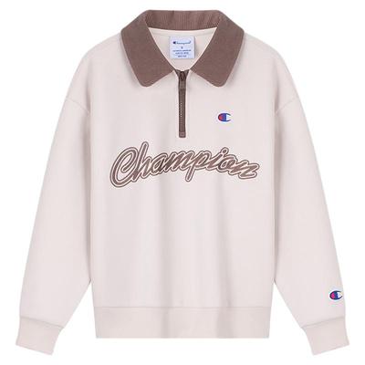 Champion冠军半拉链翻领女童卫衣