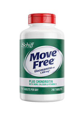 进口MoveFree高钙氨糖维骨力5合1
