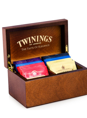 twining川宁6格木盒茶叶礼盒红茶
