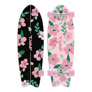 迈卡龙陆地冲浪板专业弹簧桥K9成人女生初学进阶免蹬地代步路冲板