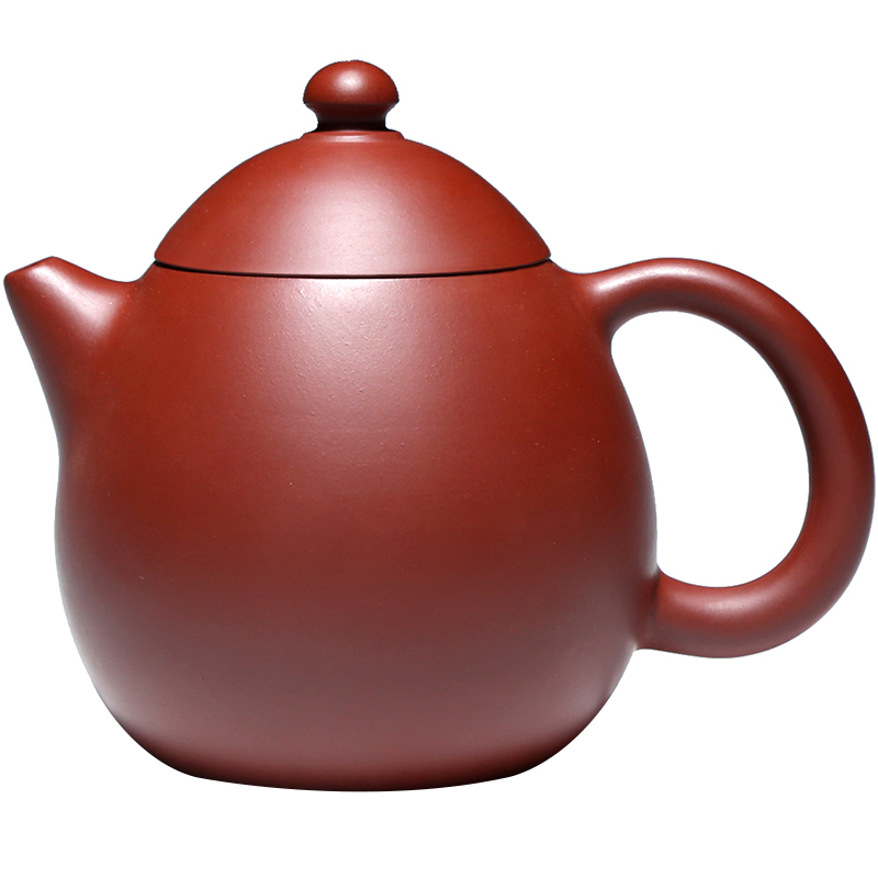 茗壶轩原矿大红袍朱泥宜兴紫砂壶茶壶全手工壶吴娟华220CC龙蛋壶