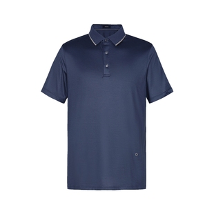 【品质羊绒级桑蚕】迪柯尼光泽奢华丝T夏季男士爸爸款短袖Polo衫