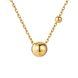 白岚圆珠项链女925银锁骨链毛衣链轻奢小众气质原创设计感XL2820