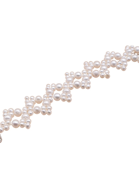 丹姐饰品天然珍珠花式菱形手链