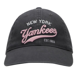 【自营】MLB休闲帽简约复古灰色儿童帽棒球帽遮阳户外出行鸭舌帽