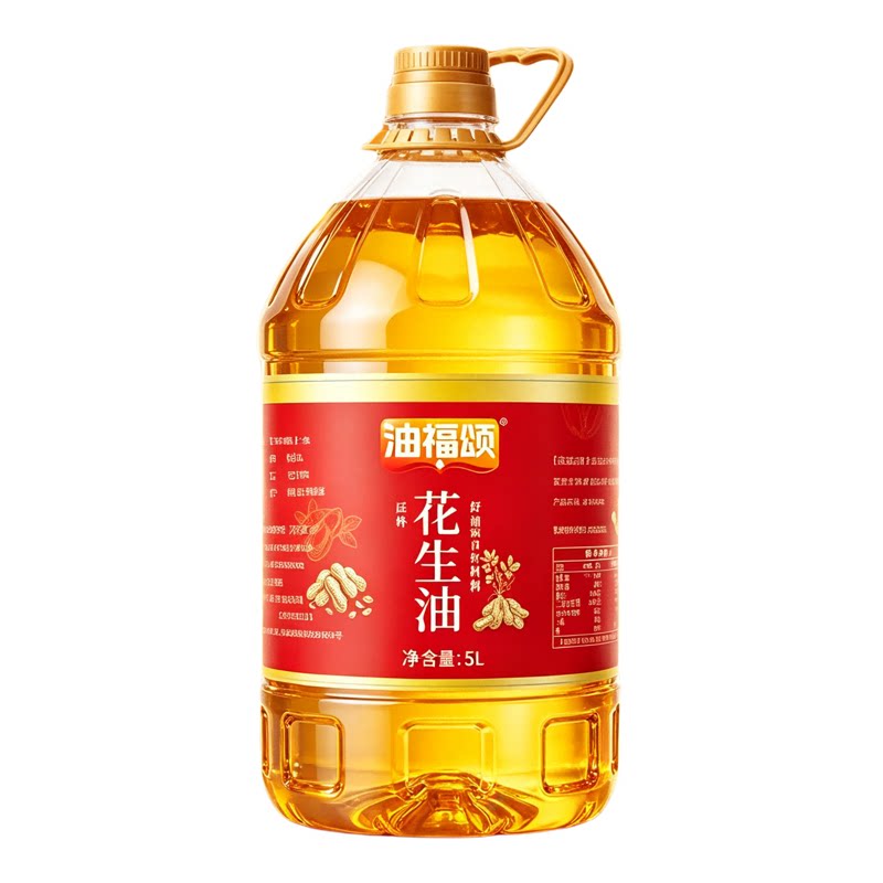 油福颂现榨纯正花生油物理压榨