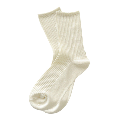 蓝色半岛高弹透气春秋款中筒袜