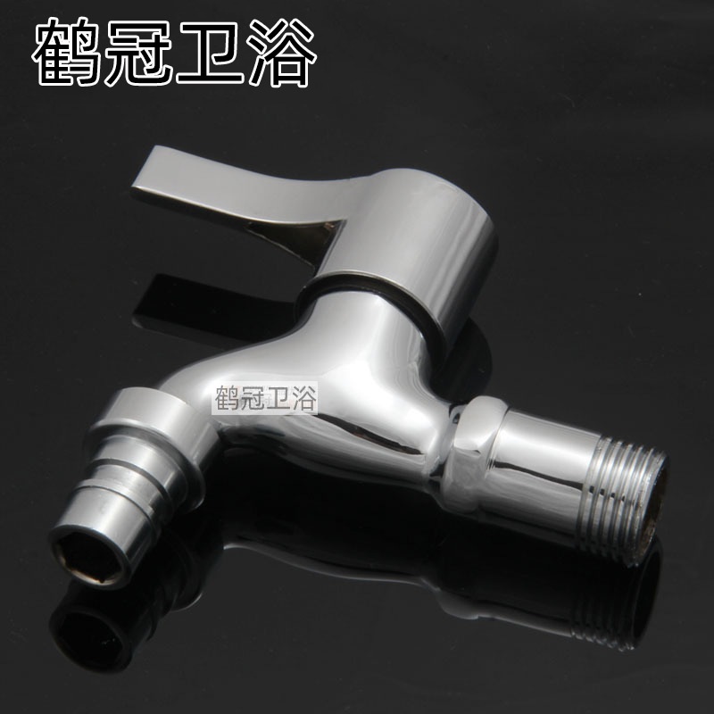 洗衣机水龙头工厂批发全铜洗衣机家用入冷加厚开单墙4龙头快分