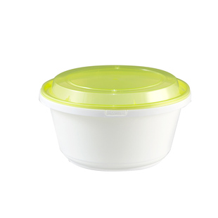 圆形一次性餐盒塑料外卖打包盒子加厚透明饭盒快餐便当汤碗带盖子