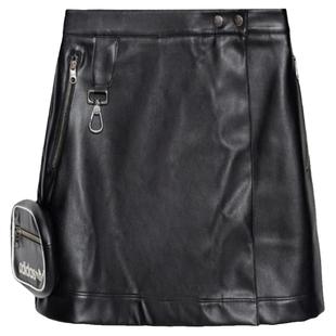 Adidas官方正品三叶草女子运动休闲配醒目小包的短裙半身裙HR3421