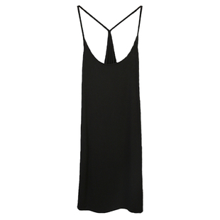 y字吊带背心裙女夏季 莫代尔修身包臀性感美背内搭中长款打底衬裙