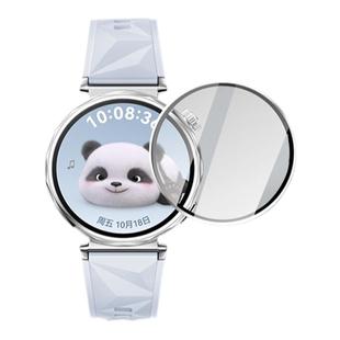 newyu适用华为watchGT5手表膜华为GT5Pro防爆保护膜46mmgt4新款抗刮花曲面华为表盘41/42mm黑边膜适用gt5贴膜