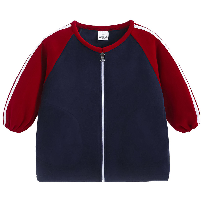 儿童奥粒绒罩衣长袖羽绒服厚护衣