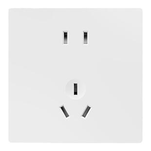 龙胜开关86型超薄哑光面板家用墙壁插座16A空调斜五孔USB套装Q25