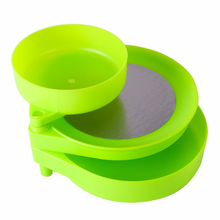 新款多功能超强全磁通用拉饵盘路亚拉丝饵料盆散炮开饵野钓鱼饵盒