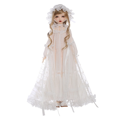 bjd4女娃关节全套衣服假发人偶