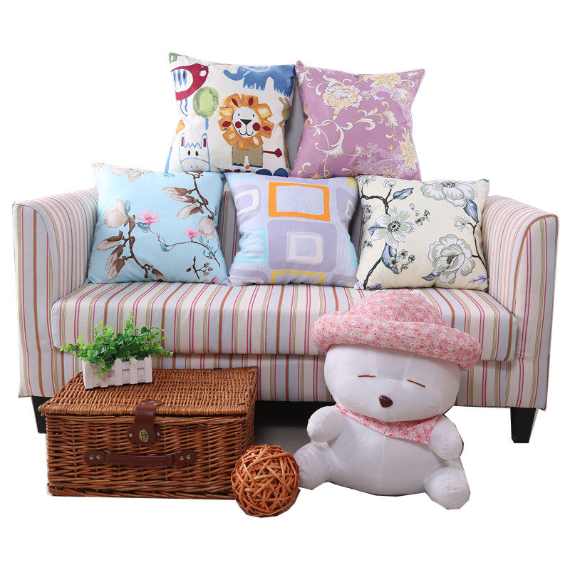 卡通抱枕沙发靠垫办公室靠枕床头靠背汽车护腰靠垫抱枕套芯腰枕垫